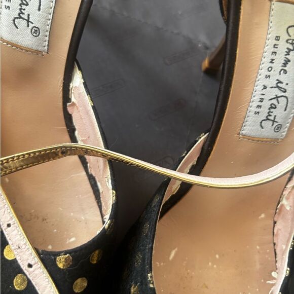 COMME Il FAUT Shoes polka dot y2k sandals rare heels buenos aires open toe - Picture 3 of 9